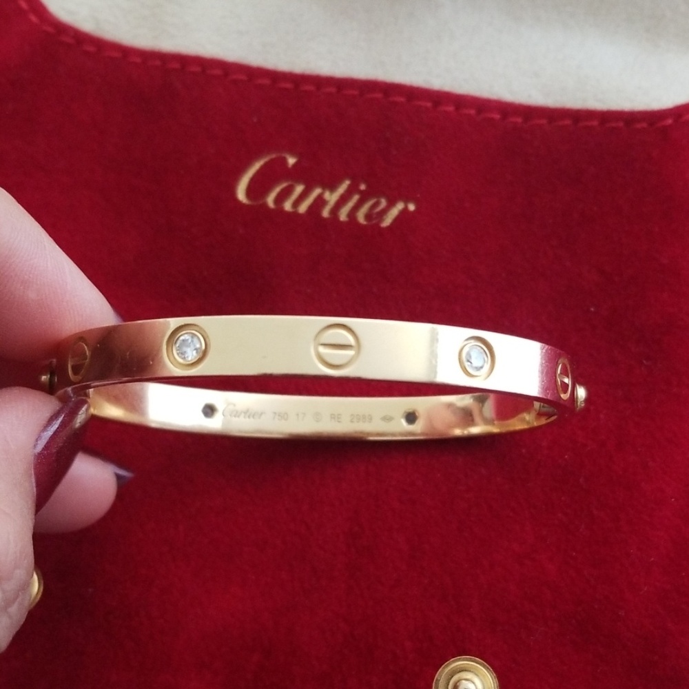 Cartier 4 Diamond love Bracelet